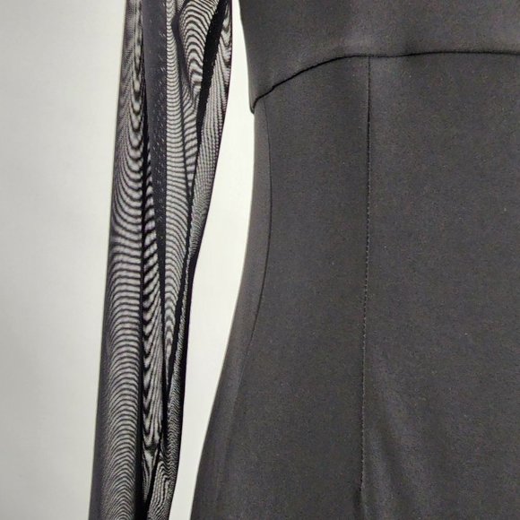 JOSEPH Ribkoff Pink & Black Stripped Maxi Dress Size M - Picture 9 of 16